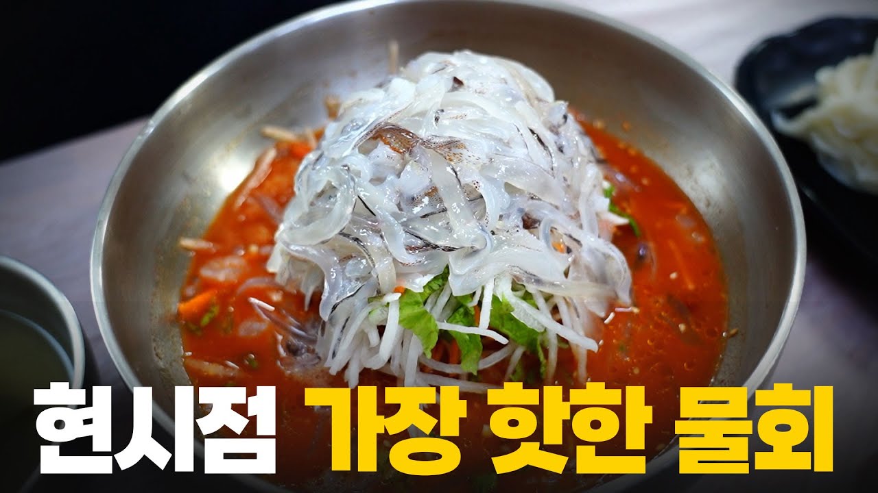 새벽 4시부터 웨이팅...?? 현시점 가장 핫한 산더미 오징어물회 맛보고 왔습니다!